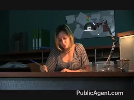 Office secretary fucked by a hard cock