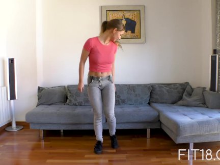 Bellydancing Dutch Girl Comes In For Fitness Casting