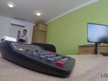 LOAN4K. Only fucking can help chick get a loan for massage salon