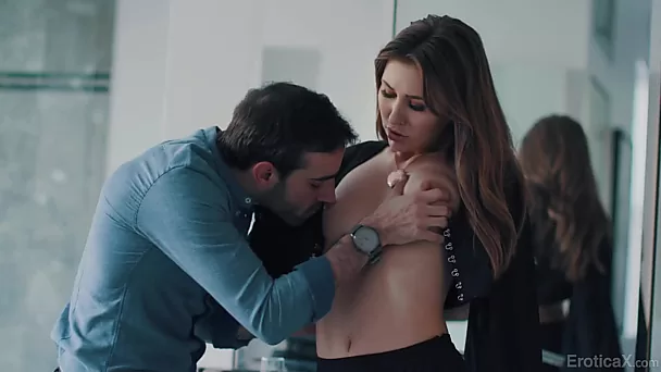 The babe Paige Owens passionately fucks with her beloved Jake Adams.