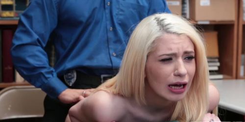 Tiny thief Joseline fucked while dad is watching (Joseline Kelly)
